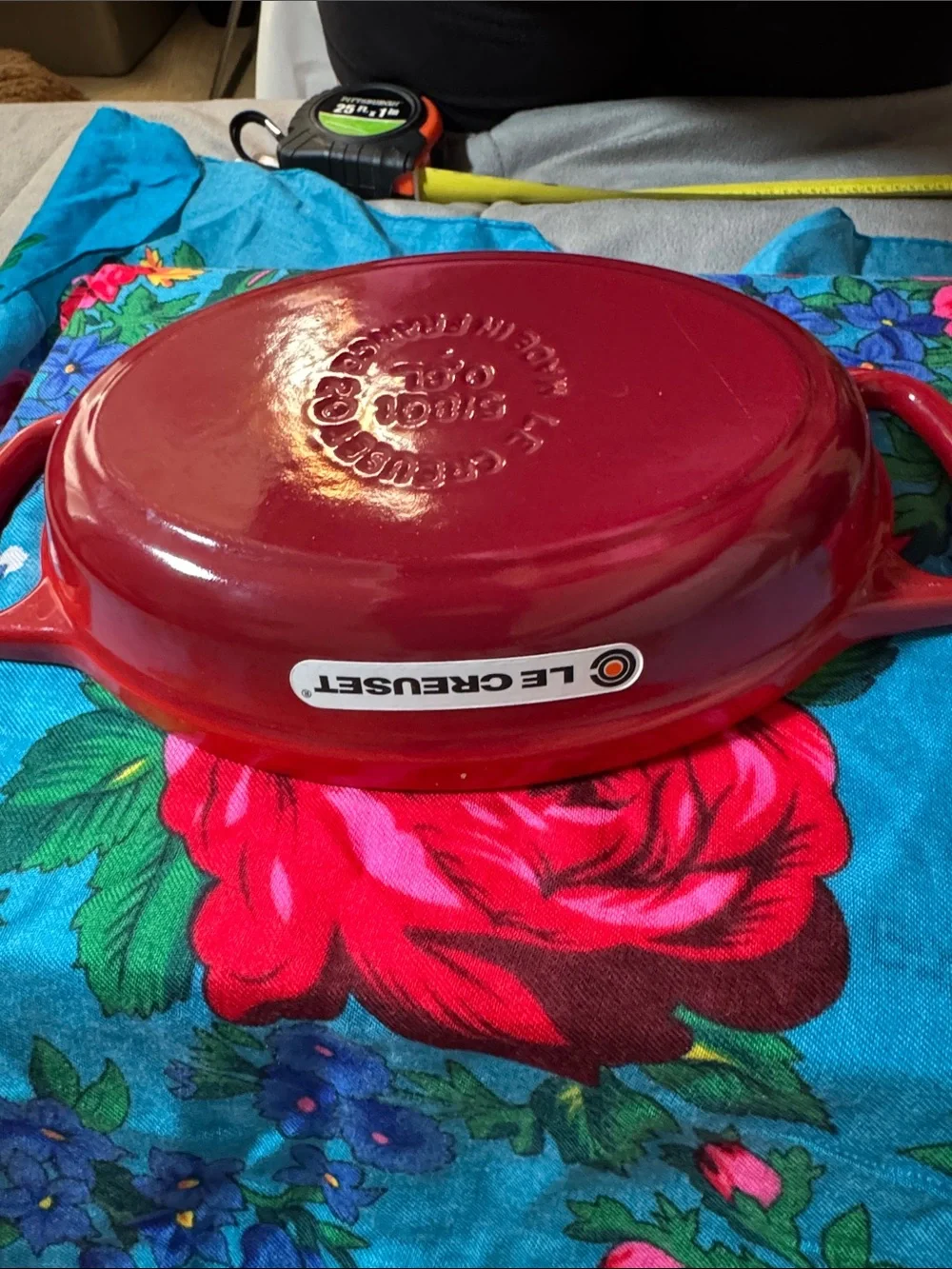 Le Creuset Red Oval 8” Enamel cooking oval baker-server